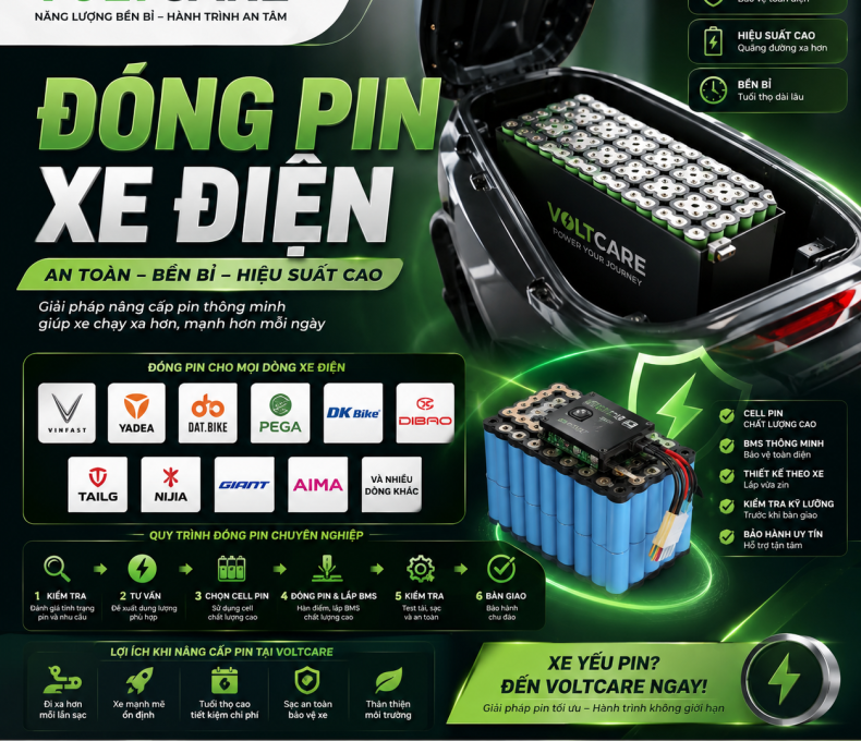 ĐÓNG PIN XE ĐIỆN